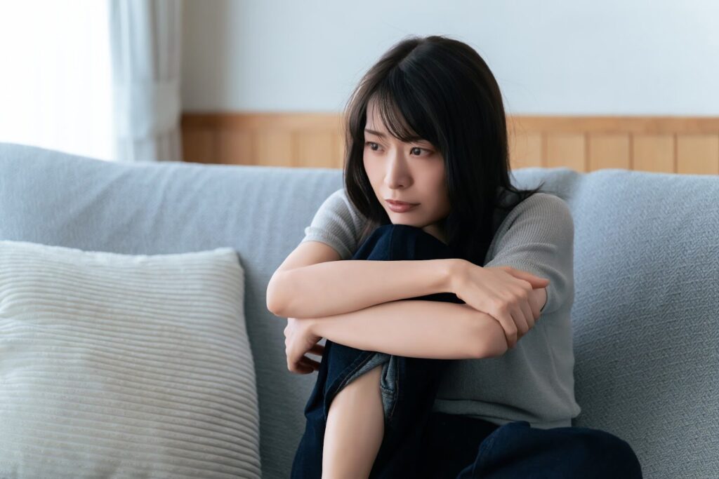 不安な女性